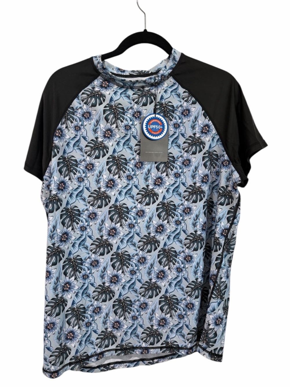 NWT— Inno Women's Plus Size Rash Guard Swim Shirt Short Sleeves UPF 50+ size 0X